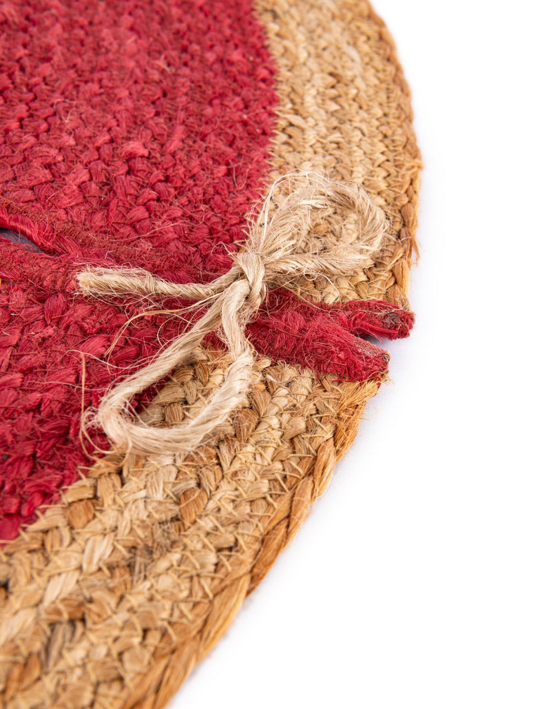 Holiday Hearth Rugs Collection Area Rug - Yuletide Round Red  lifestyle 30