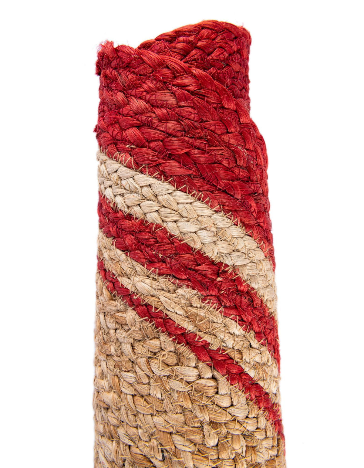 Holiday Hearth Rugs Collection Area Rug - Yuletide Round Natural and Red  lifestyle 39