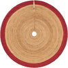 Holiday Hearth Rugs Collection Area Rug - Yuletide Round Red and Natural  lifestyle 6