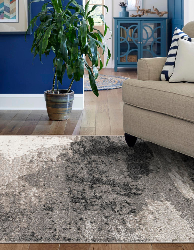 Copenhagen Edge Collection Area Rug - Nyhavn Rectangle Black  lifestyle 5