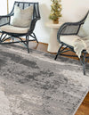 Copenhagen Edge Collection Area Rug - Nyhavn Rectangle Black  lifestyle 6