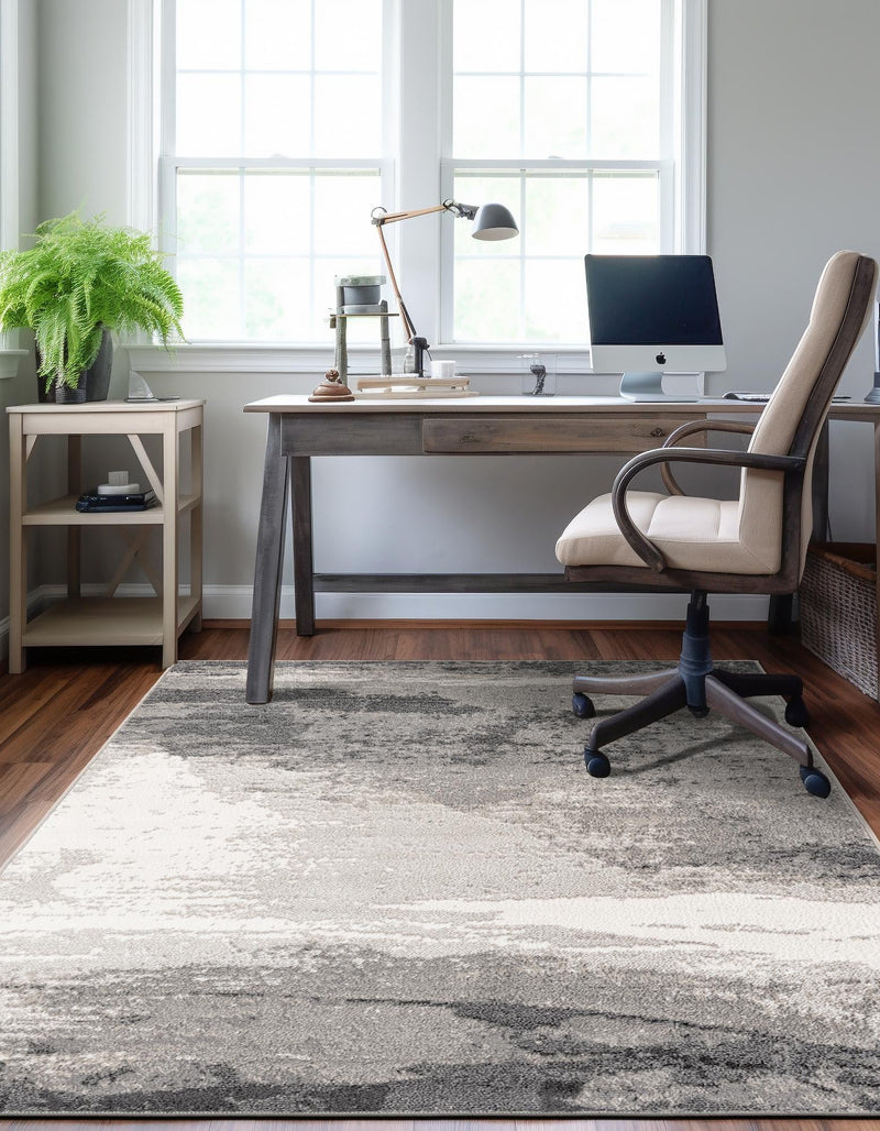 Copenhagen Edge Collection Area Rug - Nyhavn Rectangle Black  lifestyle 10