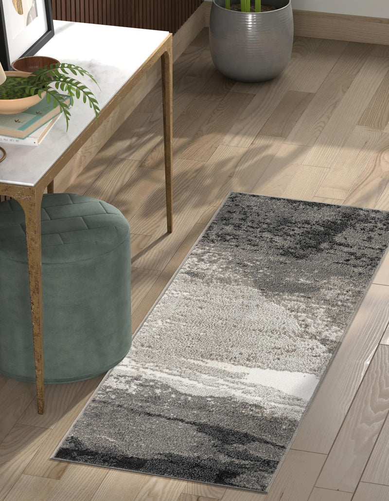 Copenhagen Edge Collection Area Rug - Nyhavn Runner Black  lifestyle 43