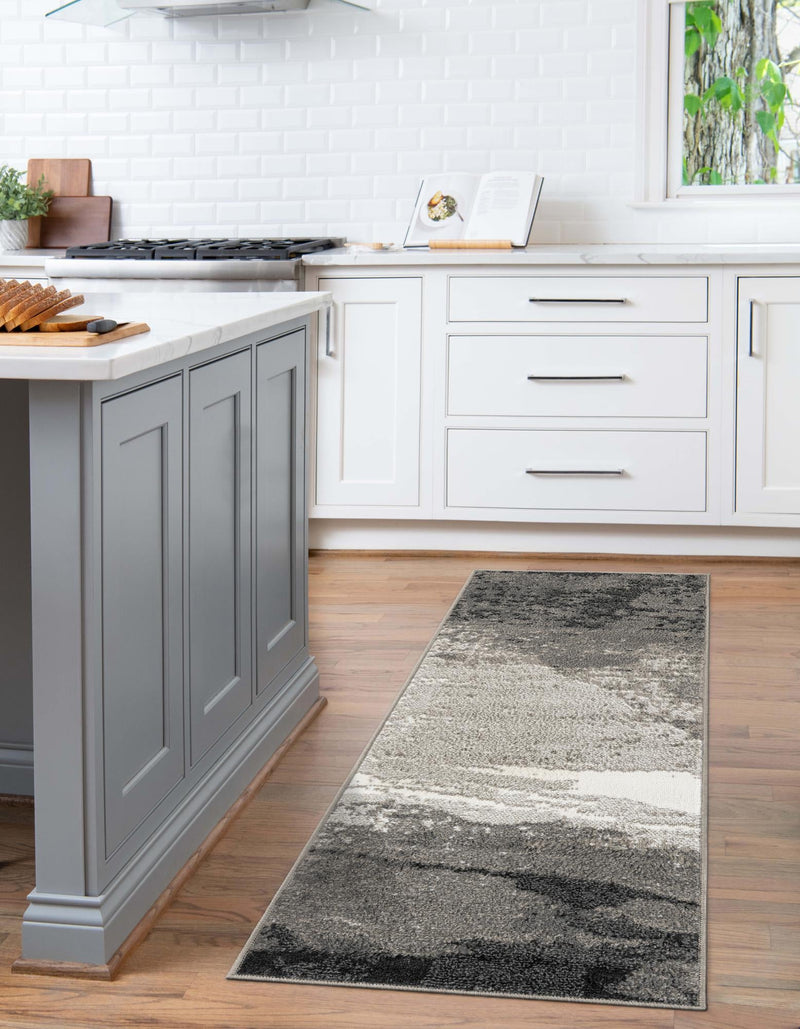 Copenhagen Edge Collection Area Rug - Nyhavn Runner Black  lifestyle 63