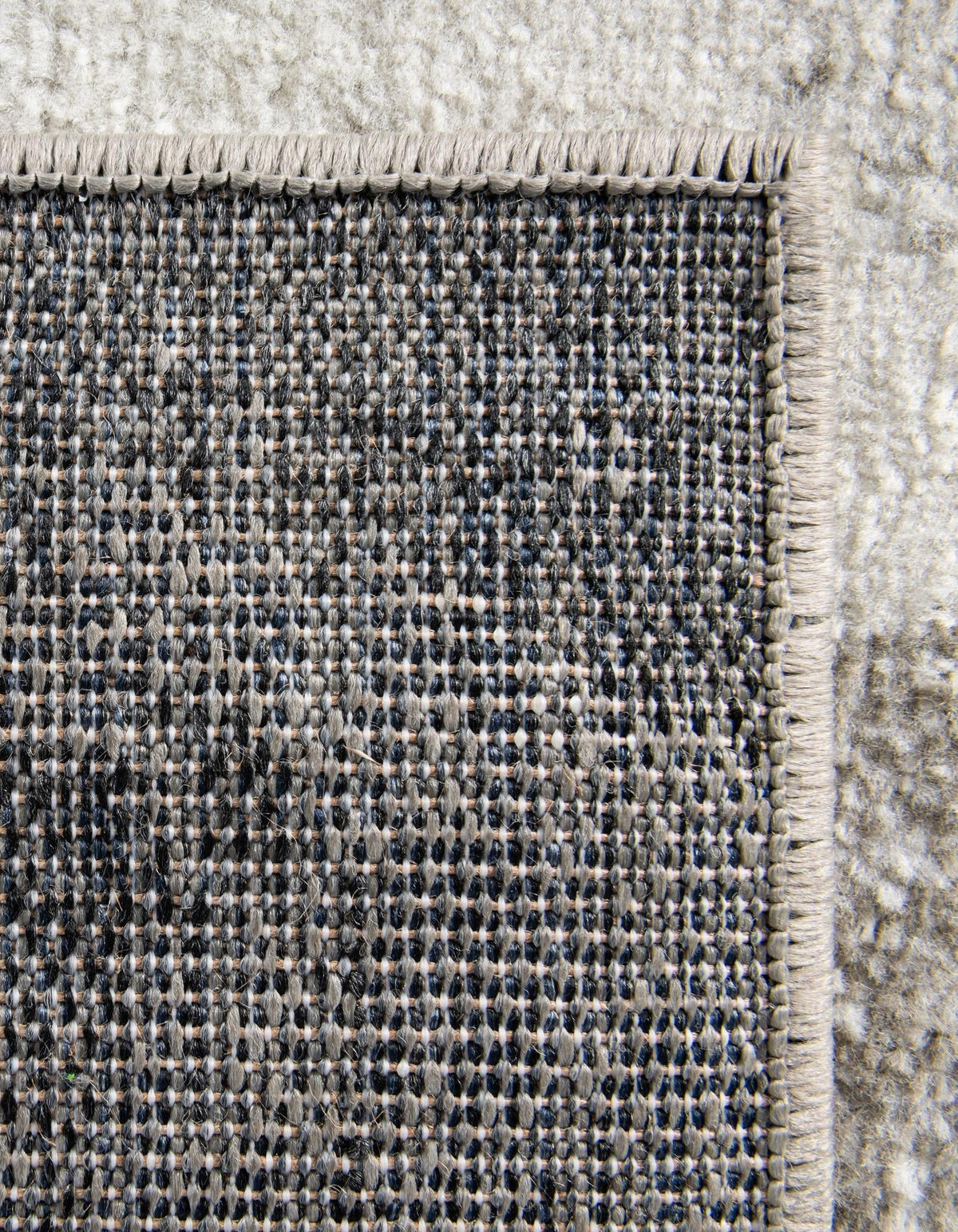 Copenhagen Edge Collection Area Rug - Nyhavn Square Black  lifestyle 129