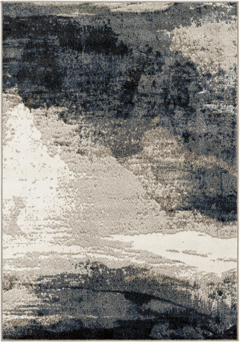 Copenhagen Edge Collection Area Rug - Nyhavn Rectangle Blue  lifestyle 2