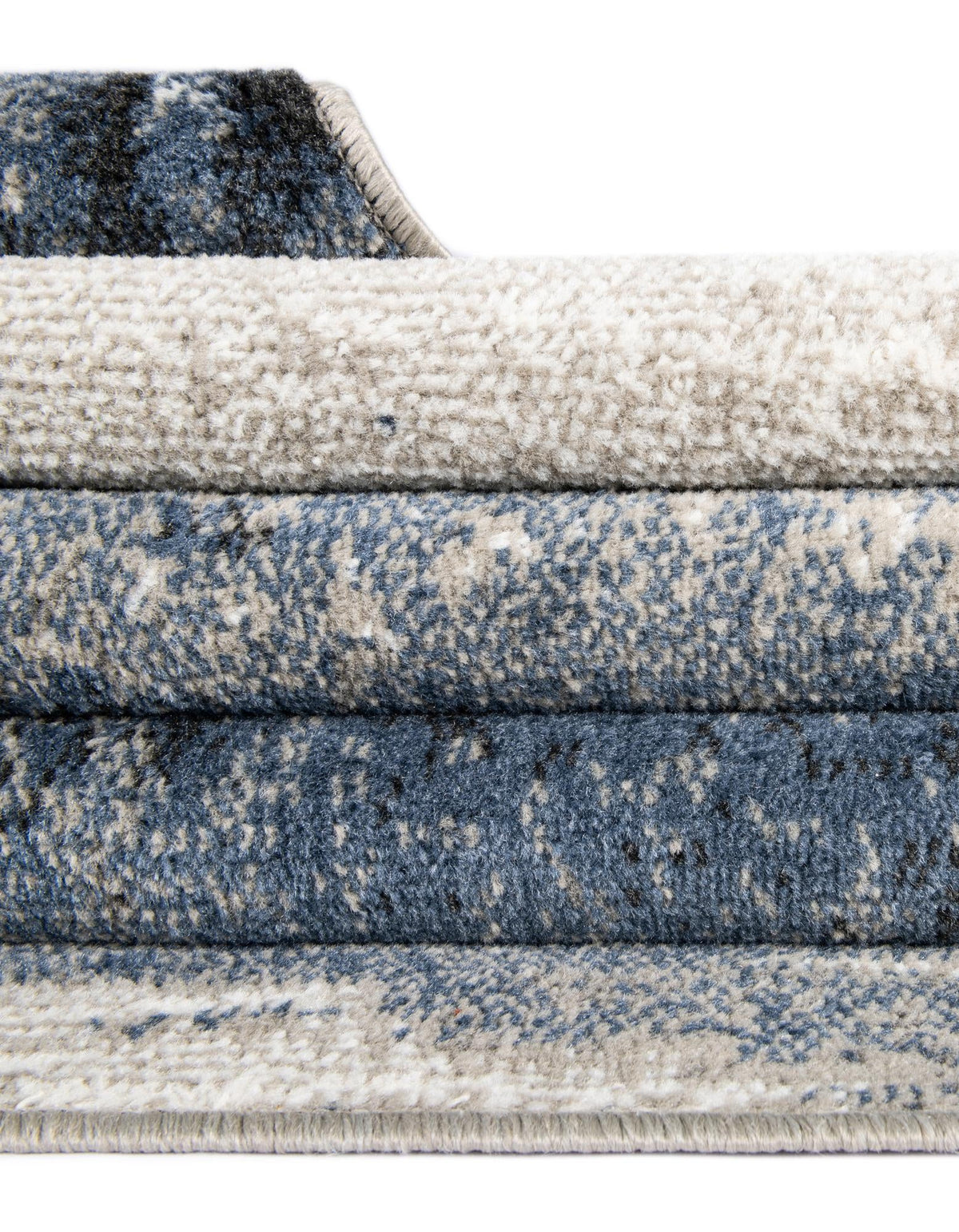 Copenhagen Edge Collection Area Rug - Nyhavn Round Blue  lifestyle 122