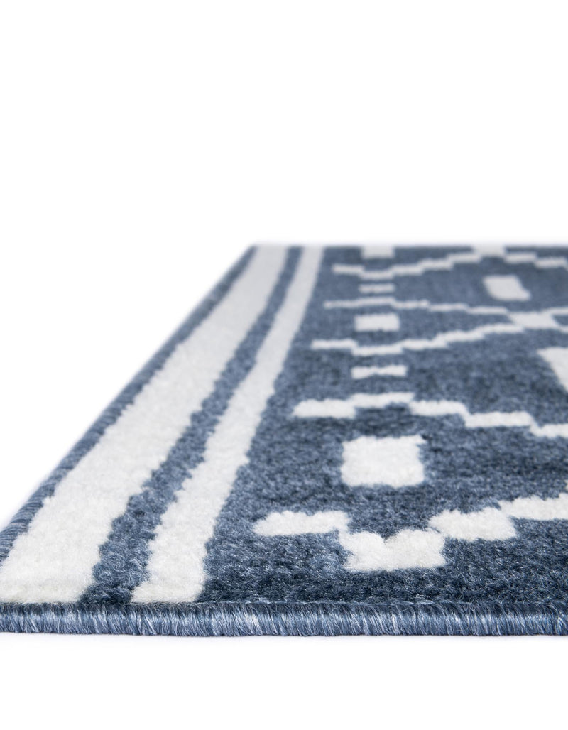 Copenhagen Edge Collection Area Rug -  Tivoli Rectangle Blue  lifestyle 27