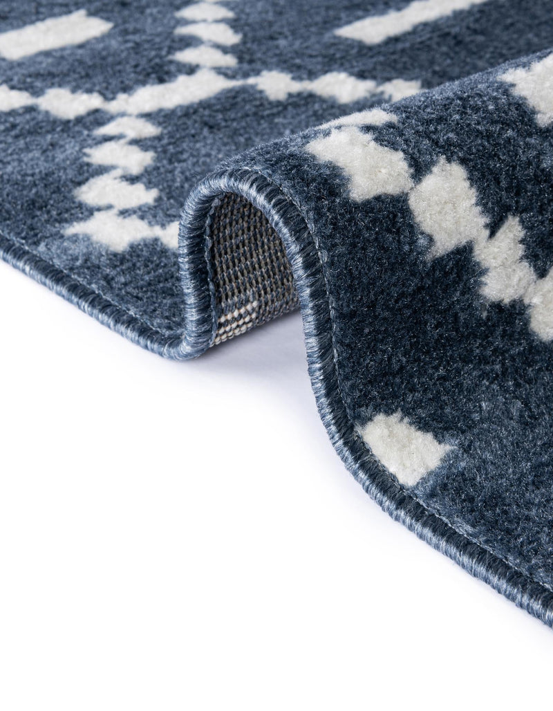 Copenhagen Edge Collection Area Rug -  Tivoli Rectangle Blue  lifestyle 33