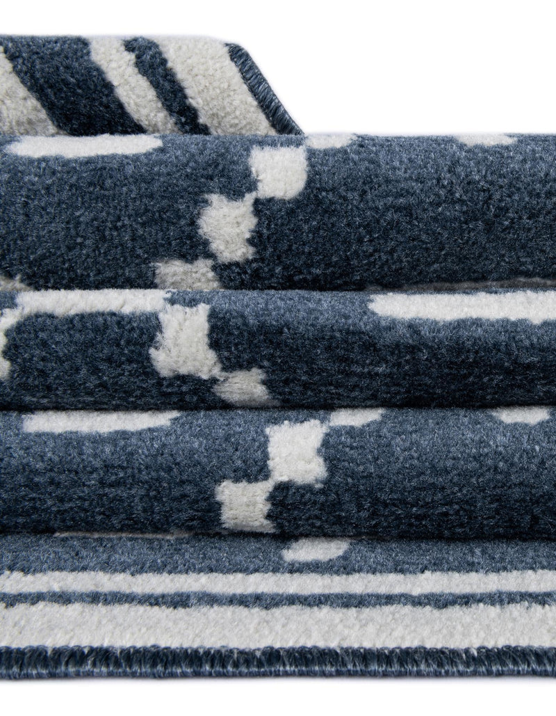 Copenhagen Edge Collection Area Rug -  Tivoli Rectangle Blue  lifestyle 41