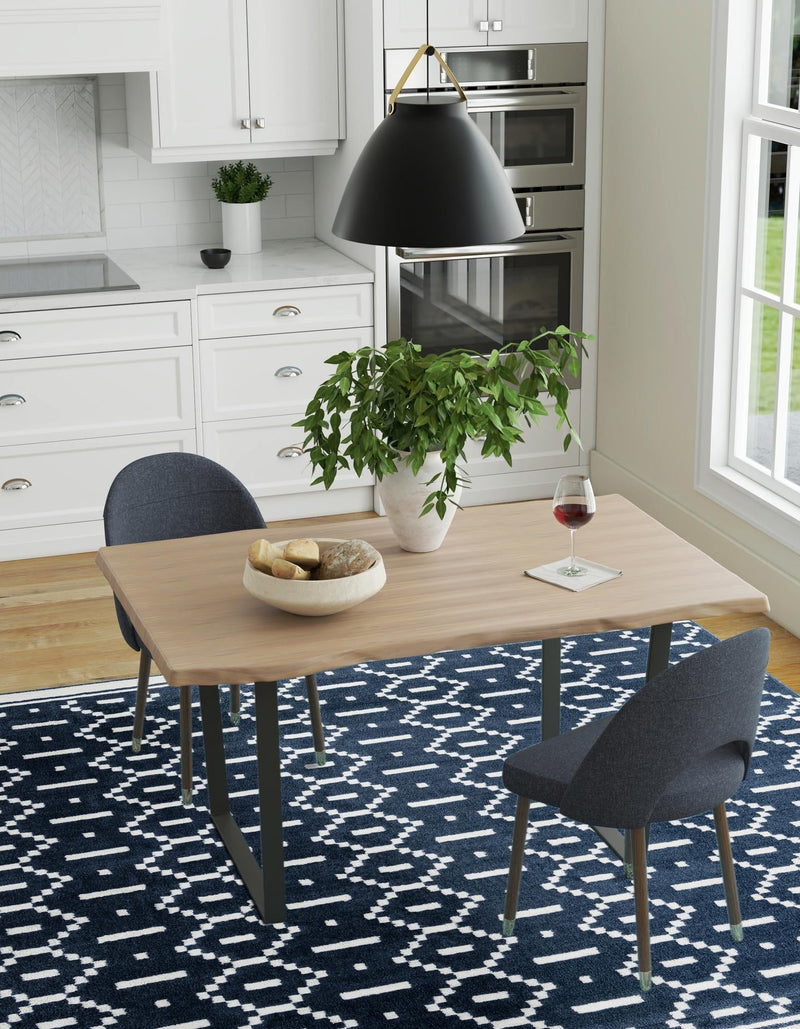 Copenhagen Edge Collection Area Rug -  Tivoli Square Blue  lifestyle 73