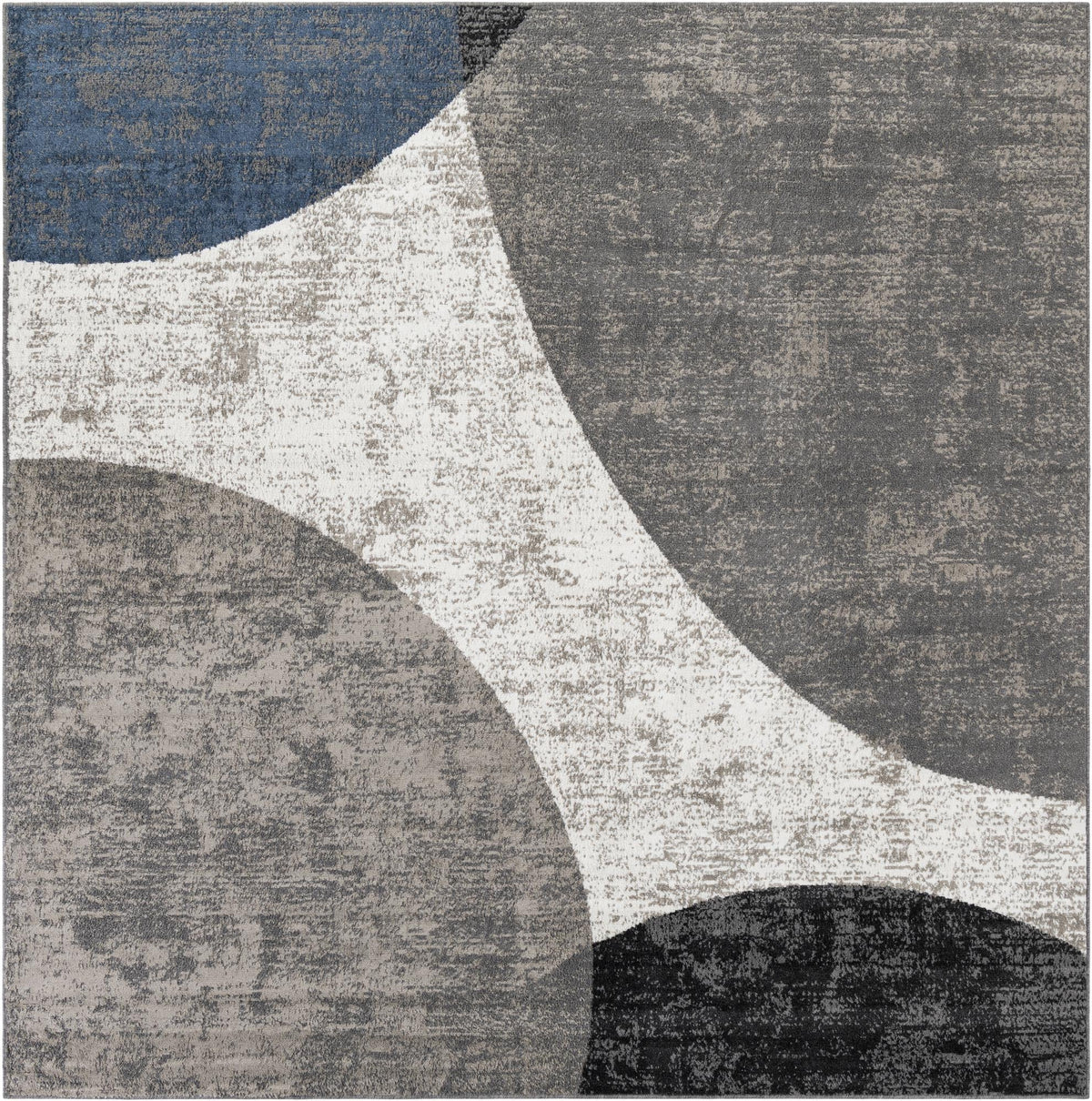 Copenhagen Edge Collection Area Rug -  Amager Square Multi  lifestyle 24