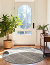 Copenhagen Edge Collection Area Rug -  Amager Round Multi  lifestyle 34