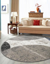 Copenhagen Edge Collection Area Rug -  Amager Round Multi  lifestyle 37