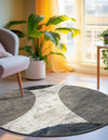 Copenhagen Edge Collection Area Rug -  Amager Round Multi  lifestyle 40