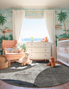 Copenhagen Edge Collection Area Rug -  Amager Round Multi  lifestyle 46