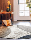 Copenhagen Edge Collection Area Rug -  Amager Round Multi  lifestyle 49
