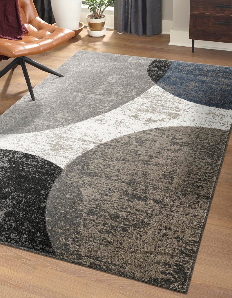 Copenhagen Edge Collection Area Rug -  Amager Rectangle Multi  lifestyle 4