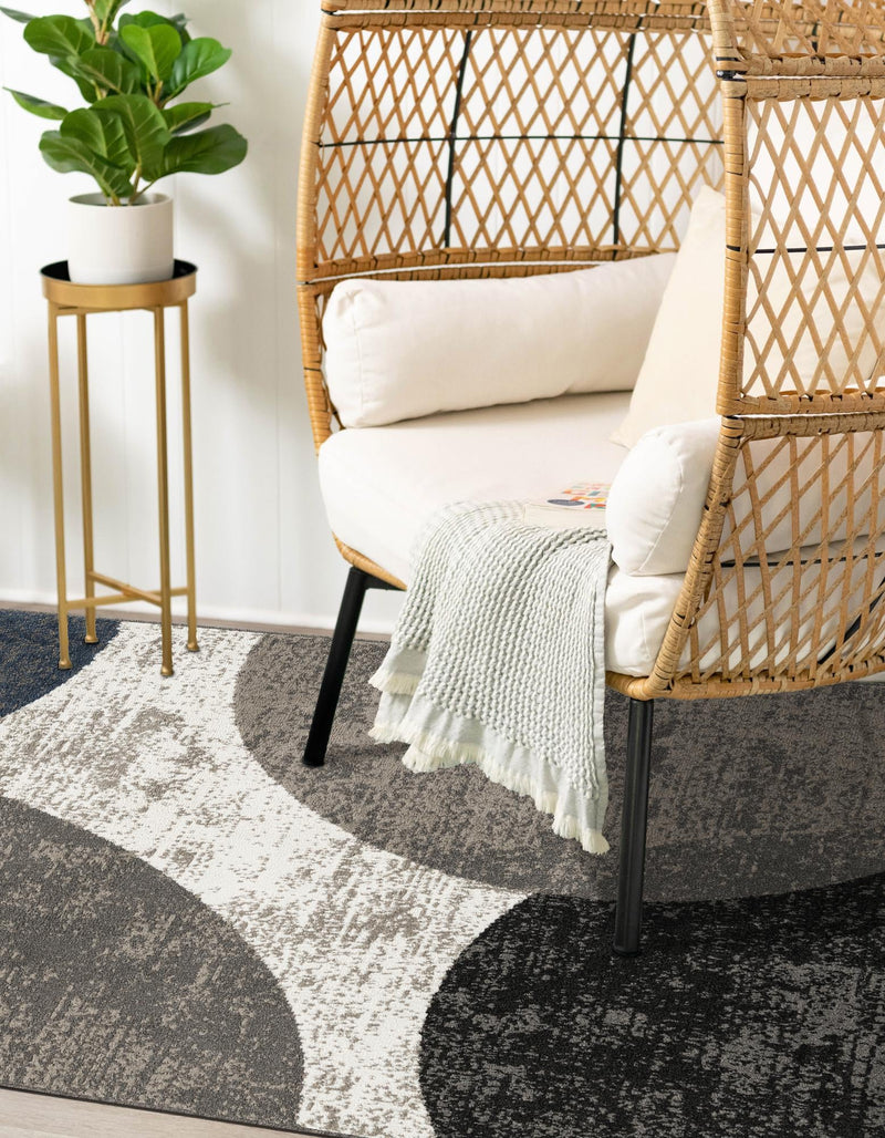 Copenhagen Edge Collection Area Rug -  Amager Rectangle Multi  lifestyle 8
