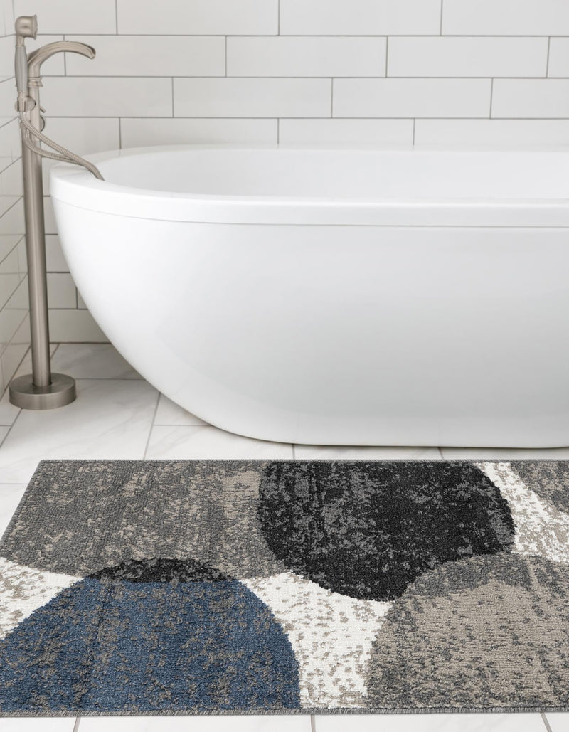Copenhagen Edge Collection Area Rug -  Amager Runner Multi  lifestyle 50