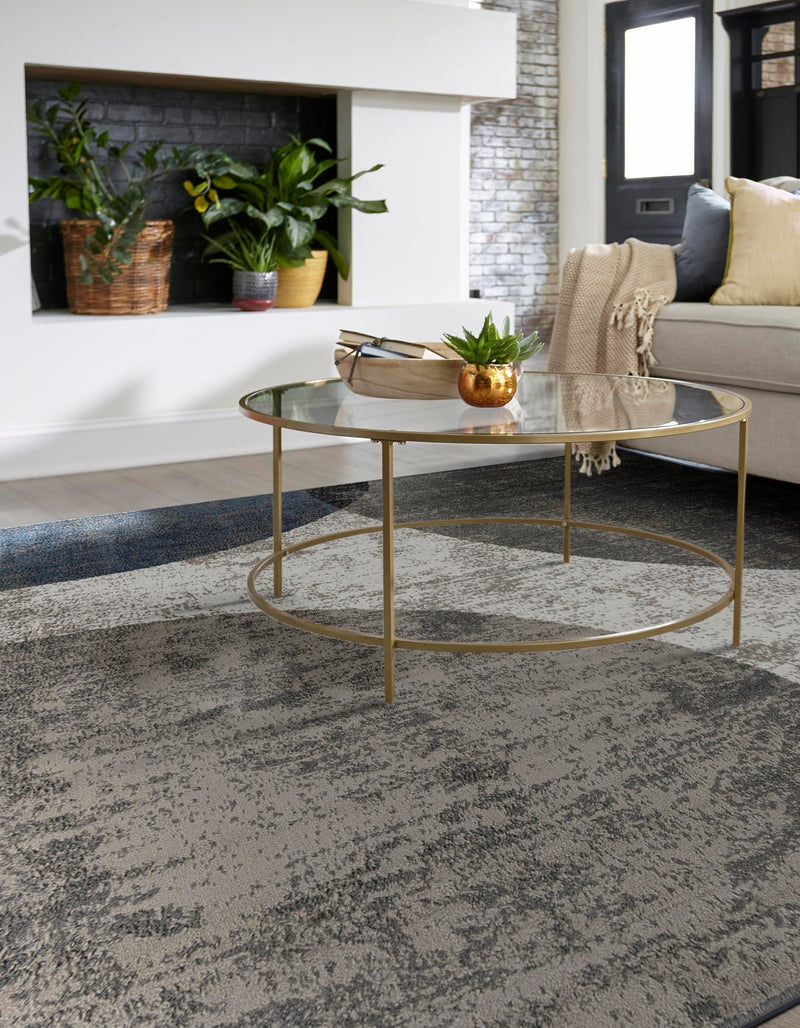 Copenhagen Edge Collection Area Rug -  Amager Square Multi  lifestyle 30