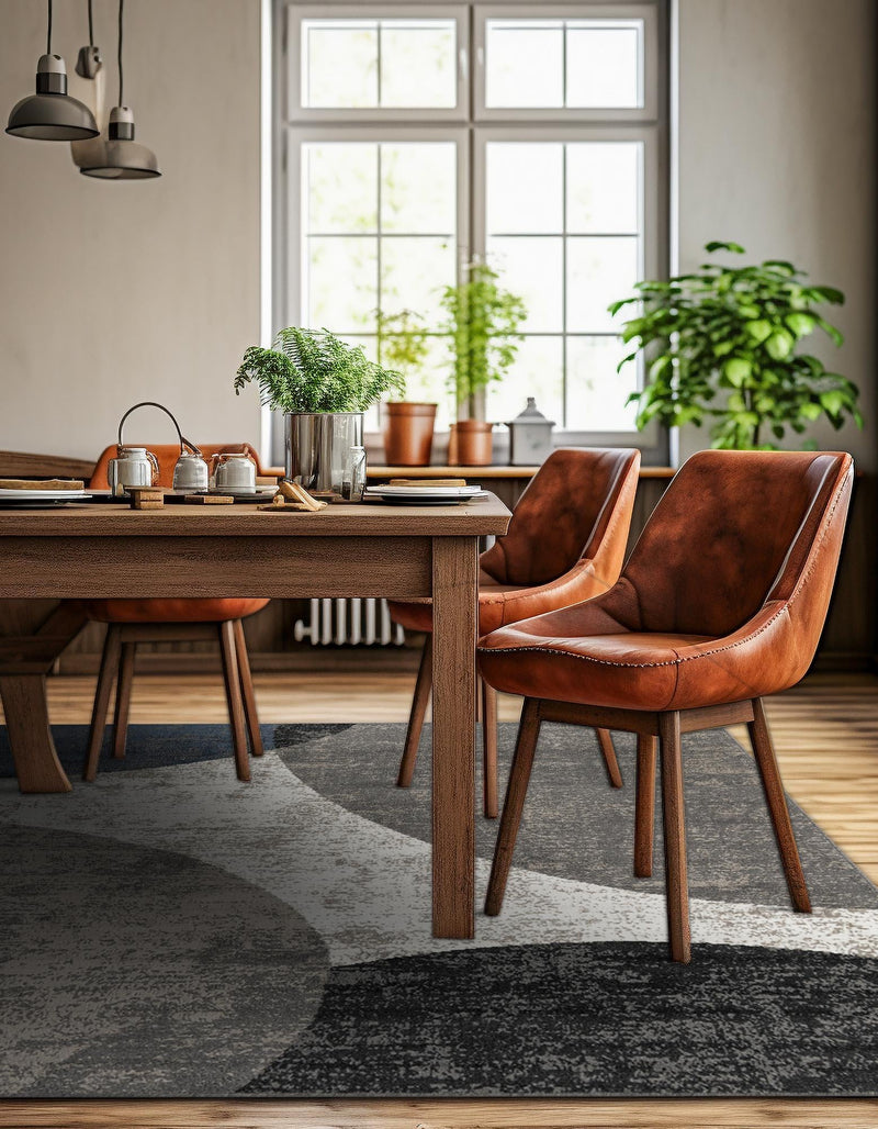 Copenhagen Edge Collection Area Rug -  Amager Square Multi  lifestyle 42