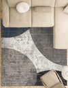 Copenhagen Edge Collection Area Rug -  Amager Square Multi  lifestyle 84