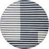 Copenhagen Edge Collection Area Rug -  Vesterbro Round Blue  lifestyle 71