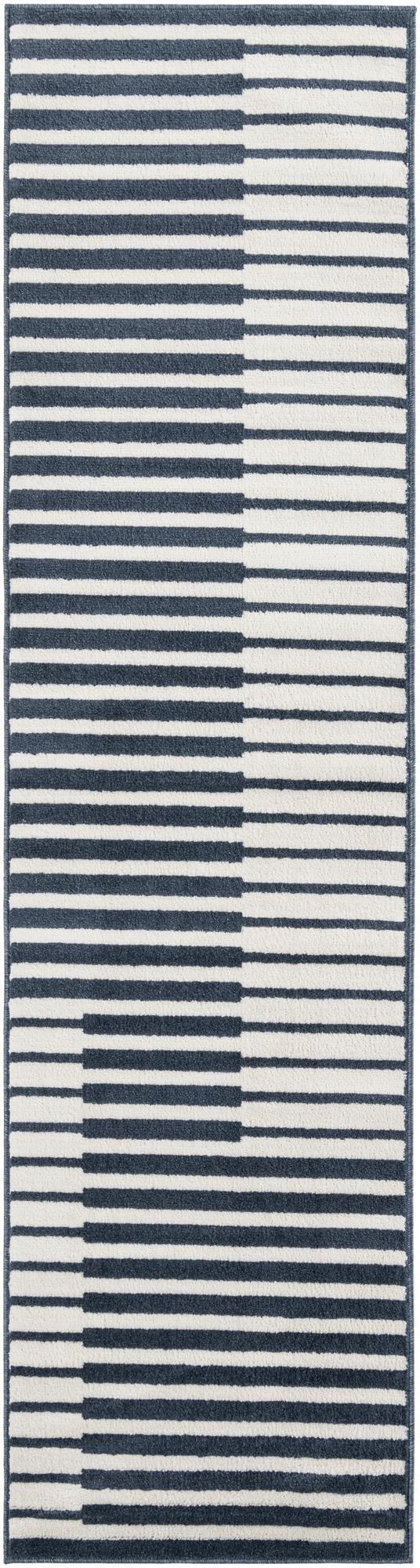 Copenhagen Edge Collection Area Rug -  Vesterbro Runner Blue  lifestyle 66