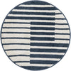 Copenhagen Edge Collection Area Rug -  Vesterbro Round Blue  lifestyle 67