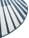 Copenhagen Edge Collection Area Rug -  Vesterbro Round Blue  lifestyle 151