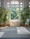 Copenhagen Edge Collection Area Rug -  Vesterbro Rectangle Blue  lifestyle 20