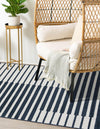 Copenhagen Edge Collection Area Rug -  Vesterbro Rectangle Blue  lifestyle 26