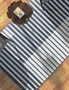 Copenhagen Edge Collection Area Rug -  Vesterbro Rectangle Blue  lifestyle 32