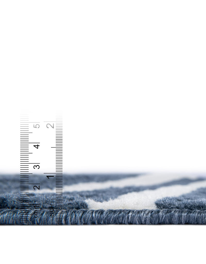 Copenhagen Edge Collection Area Rug -  Vesterbro Rectangle Blue  lifestyle 35