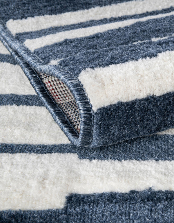 Copenhagen Edge Collection Area Rug -  Vesterbro Rectangle Blue  lifestyle 38