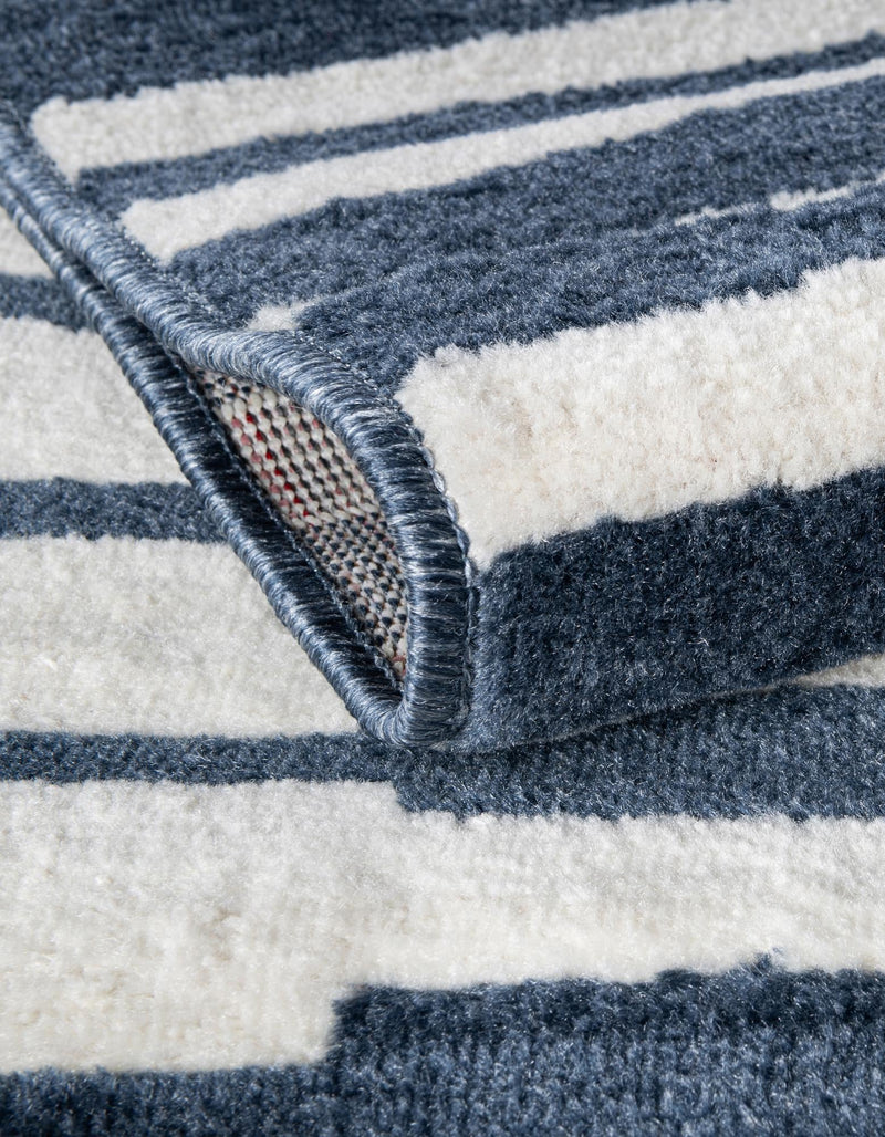 Copenhagen Edge Collection Area Rug -  Vesterbro Rectangle Blue  lifestyle 38