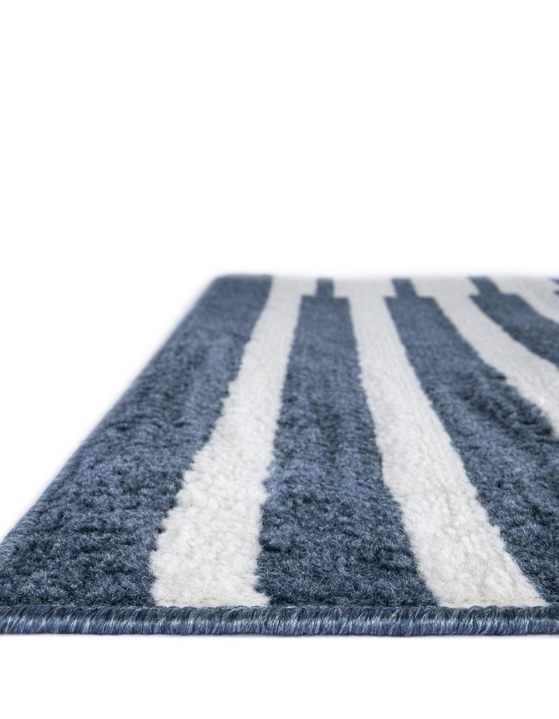 Copenhagen Edge Collection Area Rug -  Vesterbro Rectangle Blue  lifestyle 41