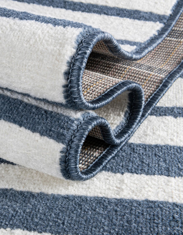 Copenhagen Edge Collection Area Rug -  Vesterbro Rectangle Blue  lifestyle 59
