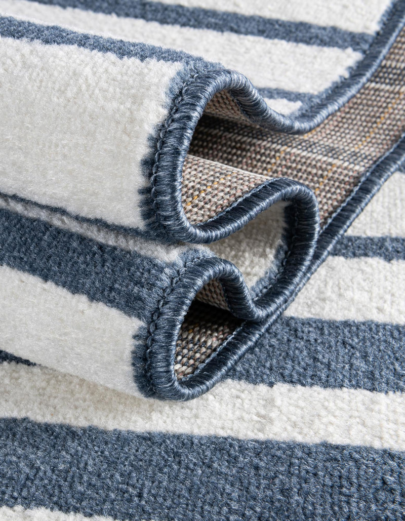 Copenhagen Edge Collection Area Rug -  Vesterbro Rectangle Blue  lifestyle 59