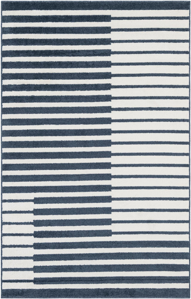 Copenhagen Edge Collection Area Rug -  Vesterbro Rectangle Blue  lifestyle 2