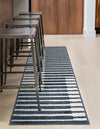 Copenhagen Edge Collection Area Rug -  Vesterbro Runner Blue  lifestyle 87