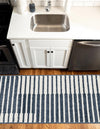 Copenhagen Edge Collection Area Rug -  Vesterbro Runner Blue  lifestyle 121