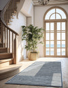 Copenhagen Edge Collection Area Rug -  Vesterbro Runner Blue  lifestyle 128