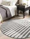 Copenhagen Edge Collection Area Rug -  Vesterbro Round Gray  lifestyle 112