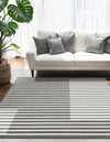 Copenhagen Edge Collection Area Rug -  Vesterbro Rectangle Gray  lifestyle 4
