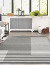 Copenhagen Edge Collection Area Rug -  Vesterbro Rectangle Gray  lifestyle 10