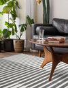 Copenhagen Edge Collection Area Rug -  Vesterbro Rectangle Gray  lifestyle 19