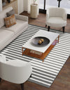 Copenhagen Edge Collection Area Rug -  Vesterbro Rectangle Gray  lifestyle 22