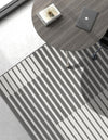 Copenhagen Edge Collection Area Rug -  Vesterbro Rectangle Gray  lifestyle 31